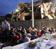Sırbistan'da Yıkık Mescit İnşaatı Önünde İftar