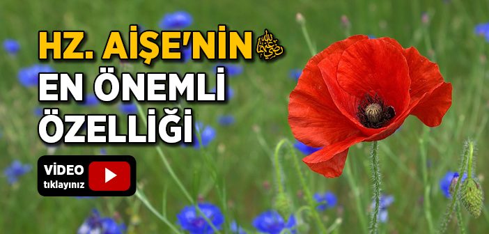 Hz. Aişe'nin (r.a.) En Önemli Özelliği