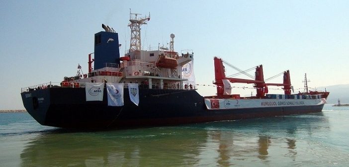 Türk Kızılayı'nın Yardım Gemisi Somali'ye Uğurlandı