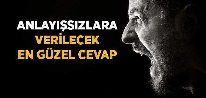 Anlayışsızlara Verilecek En Güzel Cevap