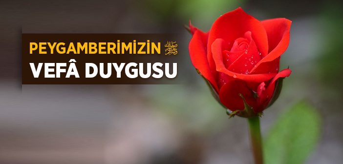 Peygamber Efendimiz'in Vefa Duygusu