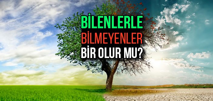 Bilenlerle Bilmeyenler Bir Olur mu?