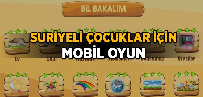 Suriyeli Çocuklar İçin Mobil Oyun