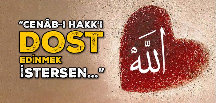 Allah'ı Dost Edinmek İsteyen Kişi