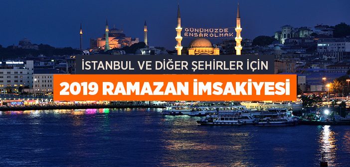 2019 Ramazan İmsakiyesi