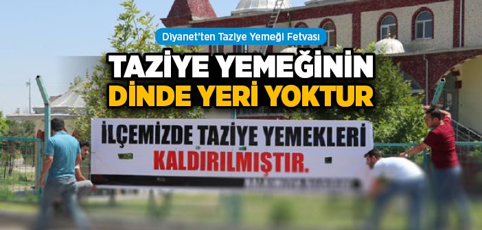 Taziye Yemeğinin Dinde Yeri Yok