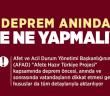 Deprem Anında Evde Neler Yapmalıyız?