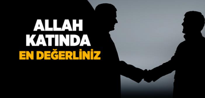 “Ey Allah’ın Resûlü! İnsanların En Hayırlısı, Şereflisi Kimdir?” Hadisi