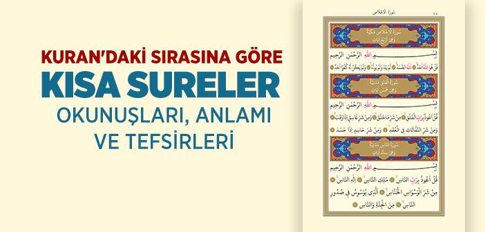 Kısa Sureler