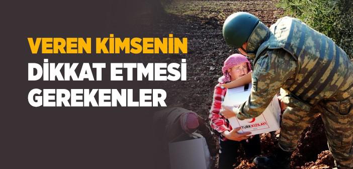 Veren Kimsenin Dikkat Etmesi Gerekenler