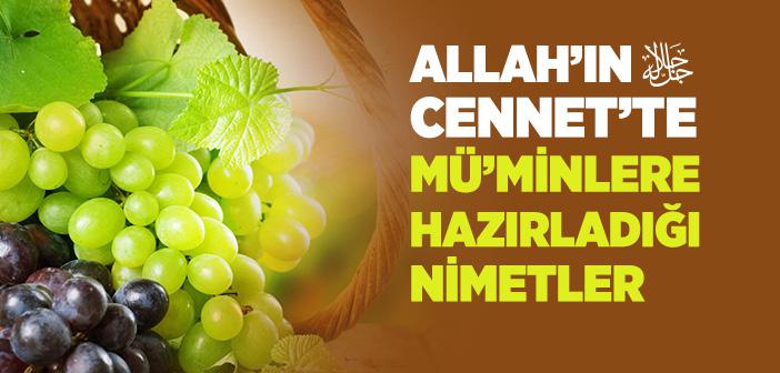 Cennet Nimetleri ile İlgili Ayet ve Hadisler