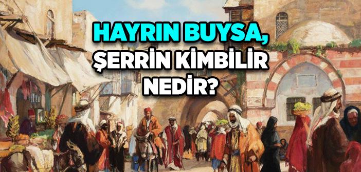 Hayrın Buysa, Şerrin Kim bilir Nedir?