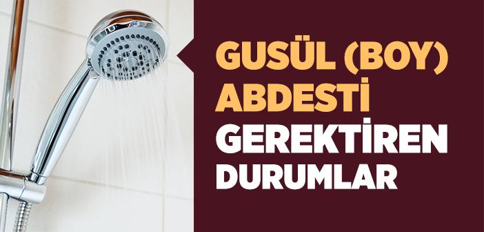 Gusül Abdesti Gerektiren Haller