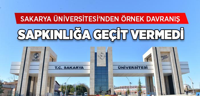 Sakarya Üniversitesi'nden Örnek Davranış