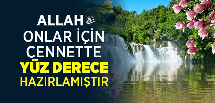 "...Allah Taâlâ Cennette Yüz Derece Hazırlamıştır" Hadisi