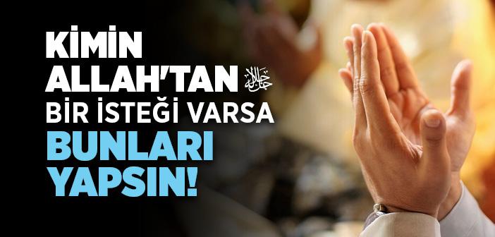 Hacet Duası Arapça Türkçe Okunuşu ve Anlamı
