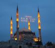 Selimiye Camisi Minarelerine “Mahya” Asıldı