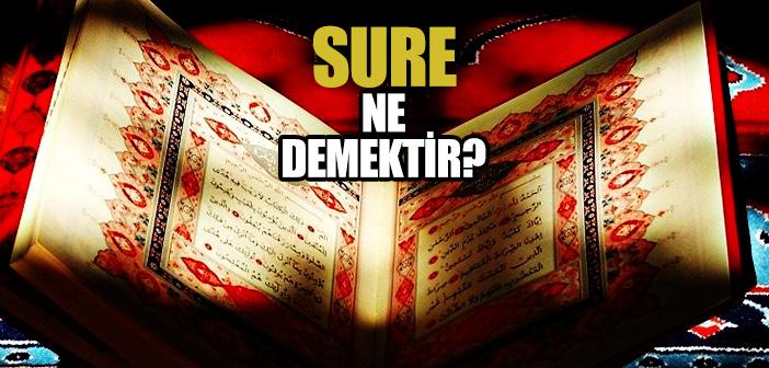 Sure Ne Demek?