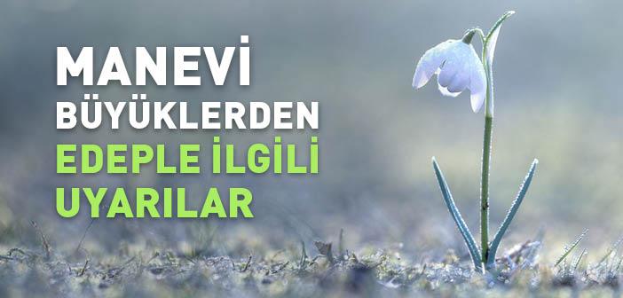 Edep ile İlgili Uyarılar