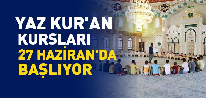 2022 Diyanet Yaz Kur'an Kursları 27 Haziran'da Başlıyor