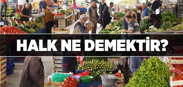 Halk Ne Demek?