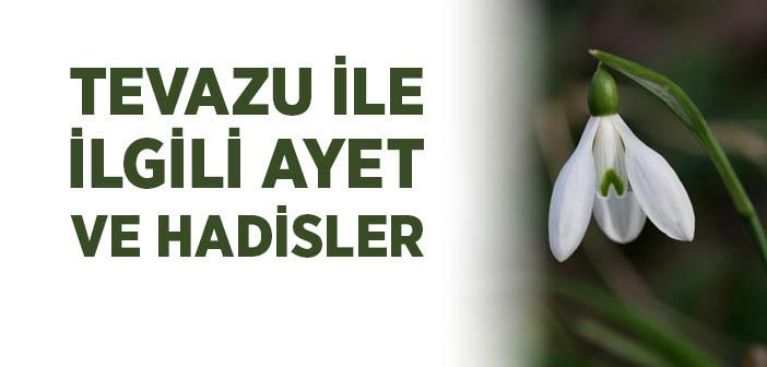 Tevazu ile İlgili Ayet ve Hadisler