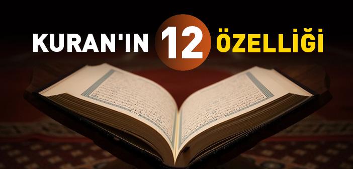 Kuran'ı Kerim'in Özellikleri Maddeler Halinde