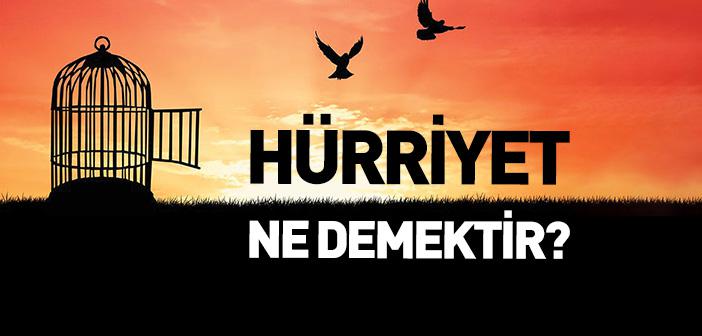 Hürriyet Ne Demek?