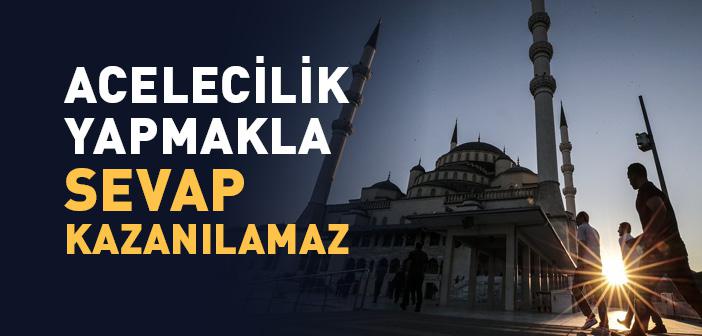 Namaza, İlim Meclisine ve Benzeri İbadetlere Ağırbaşlı ve Vakur Bir Şekilde Çağırmak Gitmek İle İlgili Hadisler