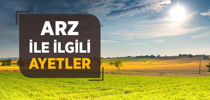 Arz ile İlgili Ayetler