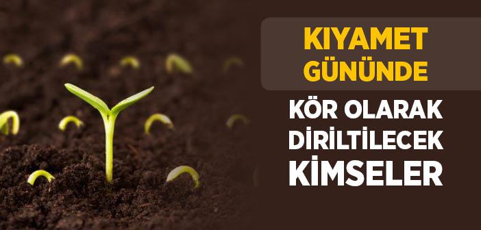 Kıyamet Gününde Kör Olarak Diriltilecek Kimseler