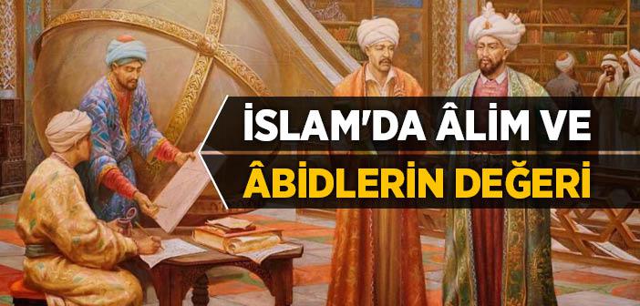 "Âlimin Âbide Üstünlüğü" Hadisi