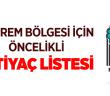 Hüdayi Vakfı Deprem Bölgesi İçin Öncelikli İhtiyaç Listesi Paylaştı
