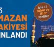 2023 Ramazan İmsakiyesi | İstanbul Ramazan İmsakiyesi 2023