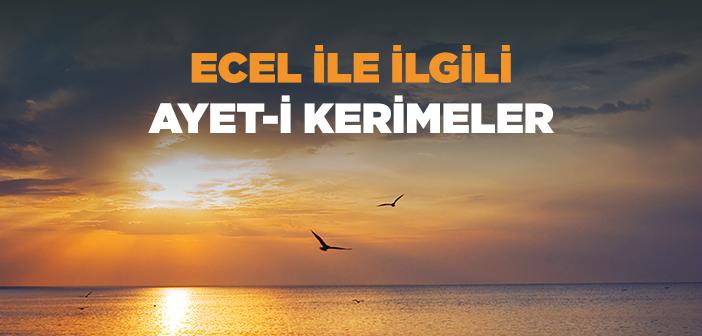 Ecel ile İlgili Ayetler