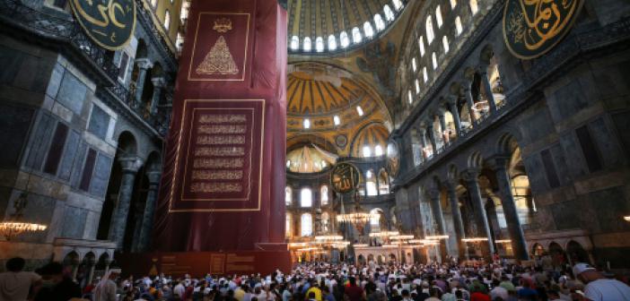 Yeniden İbadete Açılan Ayasofya 3 Yılda Yaklaşık 21 Milyon Ziyaretçiyi Ağırladı