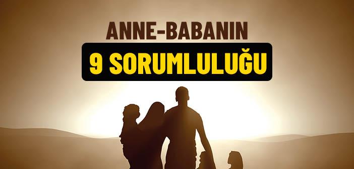 Anne-Babanın Sorumlulukları Nelerdir?