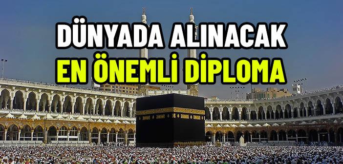 Dünyada Alınacak En Önemli Diploma