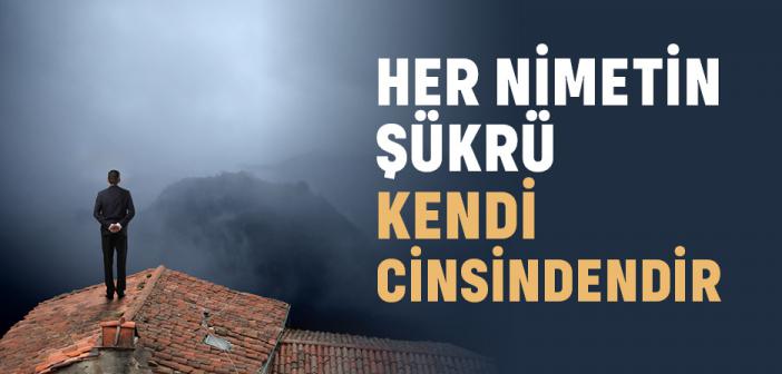 Her Nimetin Şükrü Kendi Cinsindendir