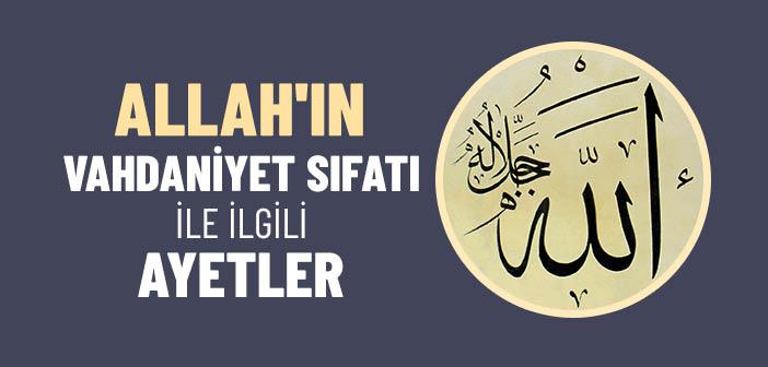 Allah'ın Vahdaniyet Sıfatı