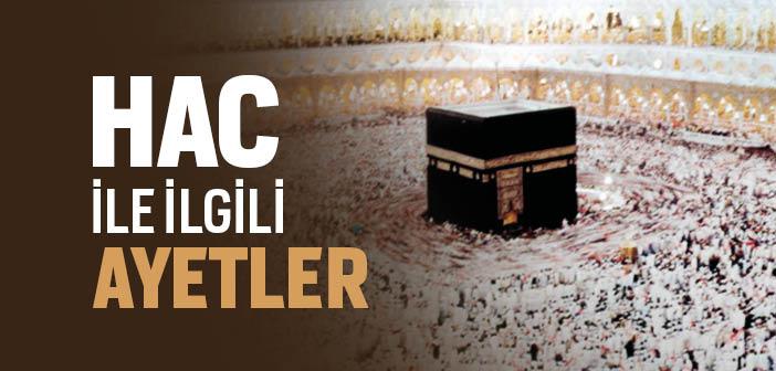 Hac ile İlgili Ayetler