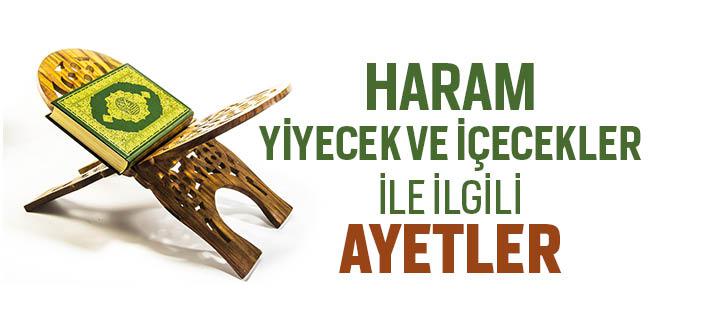 Haram Yiyecek ve İçecekler ile İlgili Ayetler