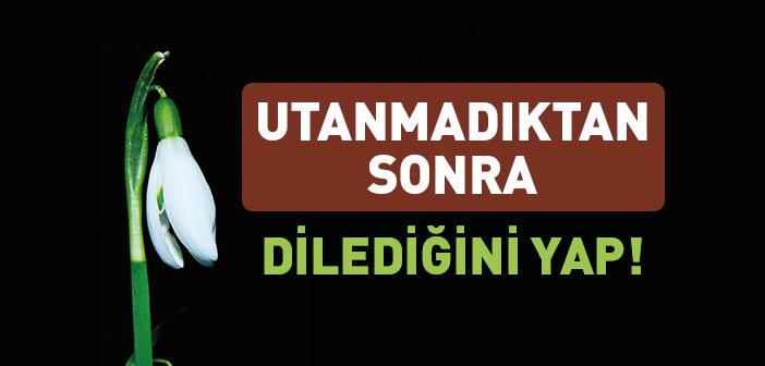 Utanmadıktan Sonra Dilediğini Yap!