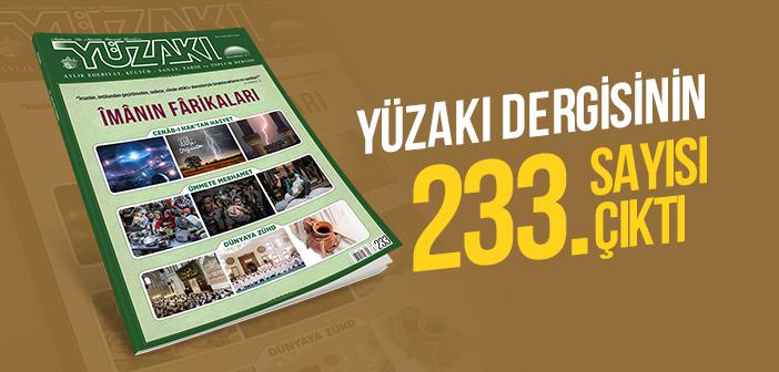 Yüzakı Dergisinin Temmuz 2024 Sayısı Çıktı