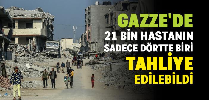 İsrail, Gazze'den 21 Bin Hastanın Sadece Dörtte Birinin Tahliyesine İzin Verdi