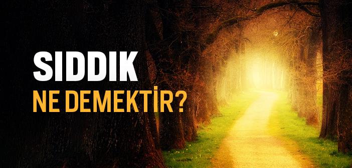 Sıddık Ne Demek?