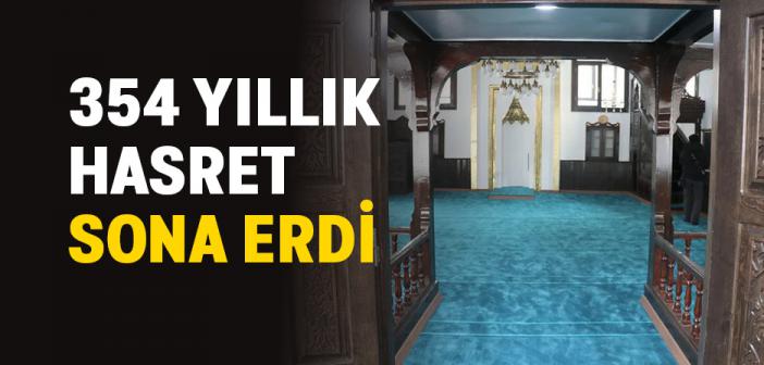 354 Yıllık Cami, Onarım Sonrası Cemaatiyle Buluştu