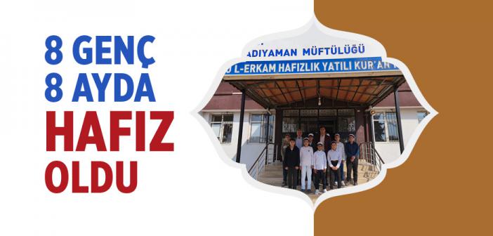 Adıyaman'da 8 Genç 8 Ayda Hafız Oldu
