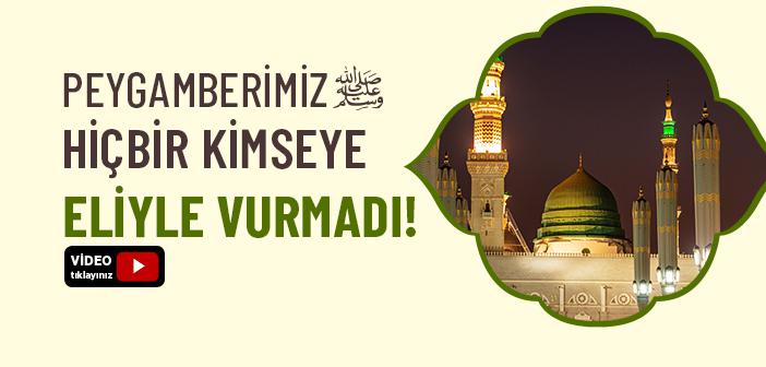 “Peygamber Efendimiz Ne Bir Kadına Ne Bir Hizmetçiye, Kısacası Hiçbir Kimseye Eliyle Vurmadı” Hadisi