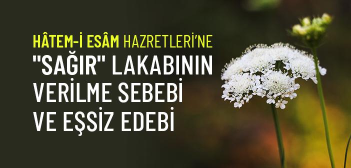 Hatem-i Esam Hazretleri’nin Eşsiz Edebi ve Kusur Örtme Hassasiyeti